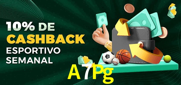 10% de bônus de cashback na A7Pg